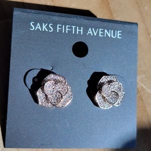 FREE With Purchase Of Anything Else - NWT Saks Fifth Avenue Flower Earrings
